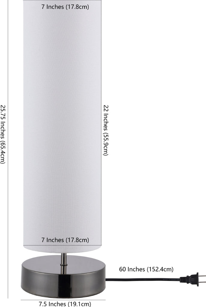 Safavieh Wick TBL4302A Nickle Lamp main image