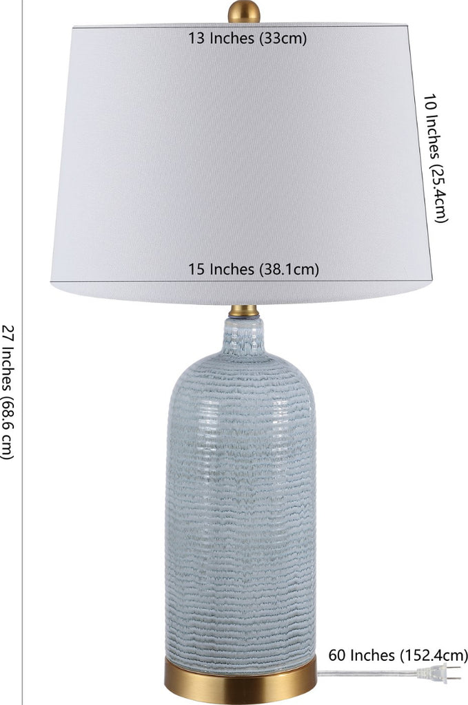Safavieh Stark TBL4303A Blue Lamp main image