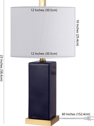 Safavieh Wendi TBL4305A Navy Blue Lamp main image