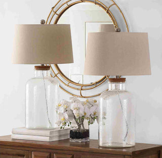 Safavieh Caden TBL4308A Clear Lamp Room Scene Off Feature