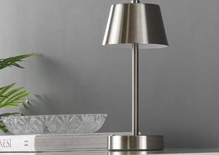 Safavieh Laita TBL4316A Nickle Lamp Room Scene Off Feature