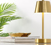 Safavieh Laita TBL4316B Brass Lamp Room Scene On Feature