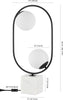 Safavieh Imrie TBL4318A White / Black Lamp main image