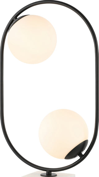 Safavieh Imrie TBL4318A White / Black Lamp Main On