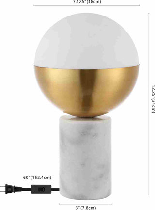 Safavieh Evolet TBL4320A Gold / White Lamp main image