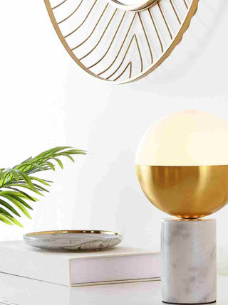 Safavieh Evolet TBL4320A Gold / White Lamp Room Scene On Feature