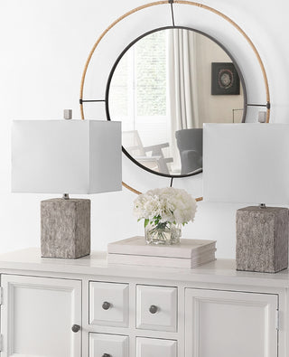 Safavieh Jaxon TBL4337A Grey Lamp Room Scene Off Feature