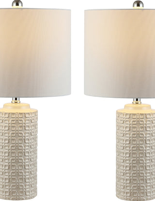 Safavieh Artef TBL4338A Ivory Lamp Main On