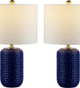 Safavieh Jace TBL4342A Navy Blue Lamp Main On