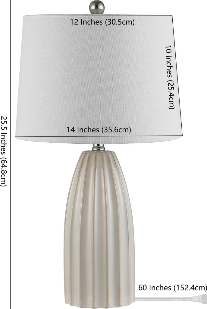 Safavieh Kayden TBL4343A Ivory Lamp main image