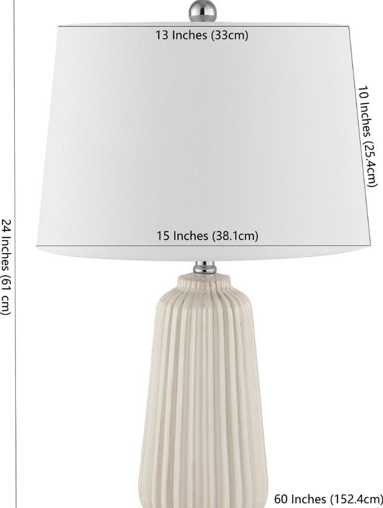 Safavieh Sawyer TBL4344A Ivory Lamp main image