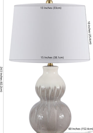 Safavieh Kenzo TBL4345A Ivory / Grey Lamp main image