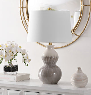 Safavieh Kenzo TBL4345A Ivory / Grey Lamp Room Scene Off Feature