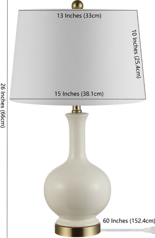 Safavieh Bowie TBL4346A Cream Lamp main image