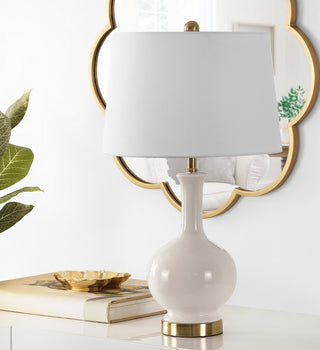 Safavieh Bowie TBL4346A Cream Lamp Room Scene Off Feature