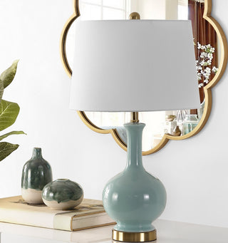 Safavieh Bowie TBL4346B Robins Egg Blue Lamp Room Scene Off Feature