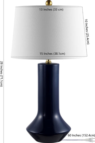 Safavieh Wells TBL4349A Navy Blue Lamp main image