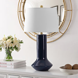Safavieh Wells TBL4349A Navy Blue Lamp Room Scene Off Feature