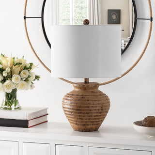 Safavieh Kamryn TBL4351A Brown Lamp Room Scene Off Feature