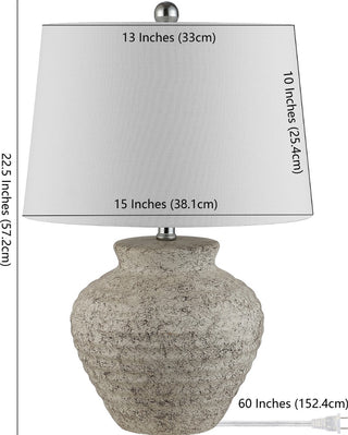 Safavieh Ledger TBL4352A Light Grey Lamp main image