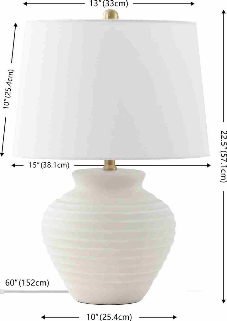 Safavieh Ledger TBL4352B Bone Lamp main image