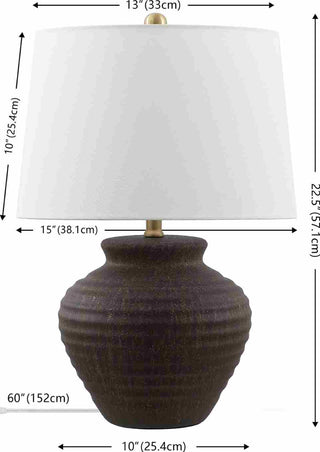 Safavieh Ledger TBL4352C Dark Brown Lamp main image