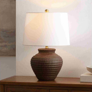 Safavieh Ledger TBL4352C Dark Brown Lamp Room Scene On Feature