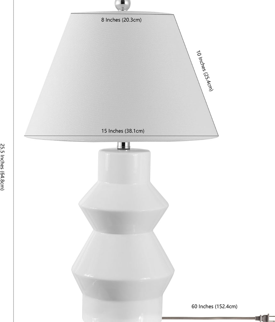 Safavieh Larcia TBL4359A White Lamp main image