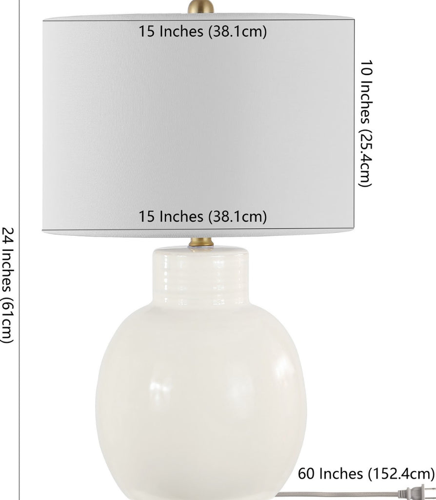 Safavieh Syra TBL4360A Ivory Lamp main image