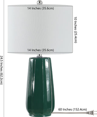 Safavieh Yani TBL4361A Dark Green Lamp main image
