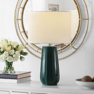 Safavieh Yani TBL4361A Dark Green Lamp Room Scene On Feature