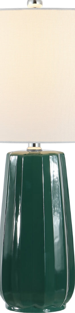 Safavieh Yani TBL4361A Dark Green Lamp Main On