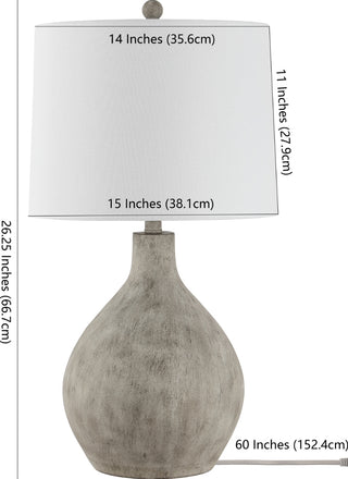 Safavieh Tolen TBL4366A Grey Lamp main image