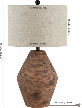 Safavieh Detris TBL4368A Brown Lamp main image