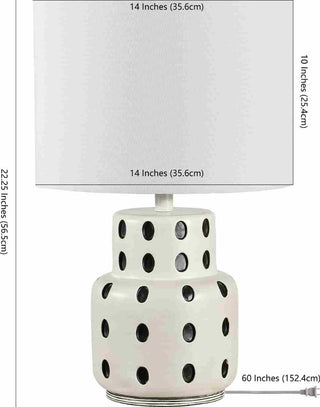 Safavieh Kencia TBL4375A Cream / Black Lamp main image