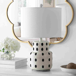Safavieh Kencia TBL4375A Cream / Black Lamp Room Scene Off Feature