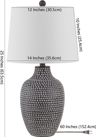 Safavieh Resler TBL4377A Brown / White Lamp main image
