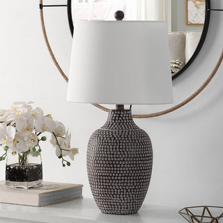 Safavieh Resler TBL4377A Brown / White Lamp Room Scene Off Feature