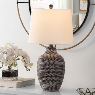 Safavieh Resler TBL4377A Brown / White Lamp Room Scene On Feature