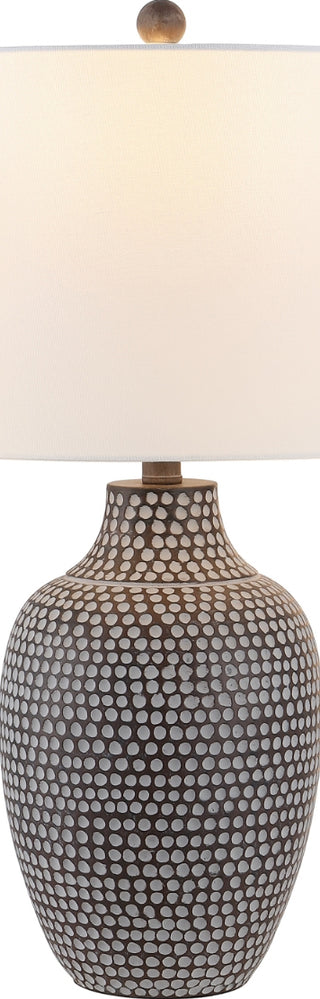 Safavieh Resler TBL4377A Brown / White Lamp Main On