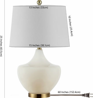 Safavieh Demra TBL4382A White Lamp main image