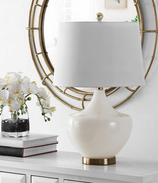 Safavieh Demra TBL4382A White Lamp Room Scene Off Feature