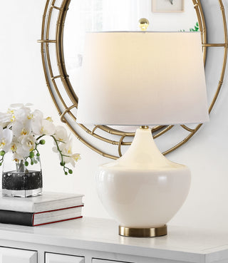 Safavieh Demra TBL4382A White Lamp Room Scene On Feature