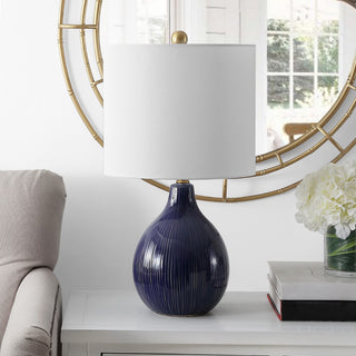 Safavieh Calrus TBL4385A Blue Lamp Room Scene Off Feature