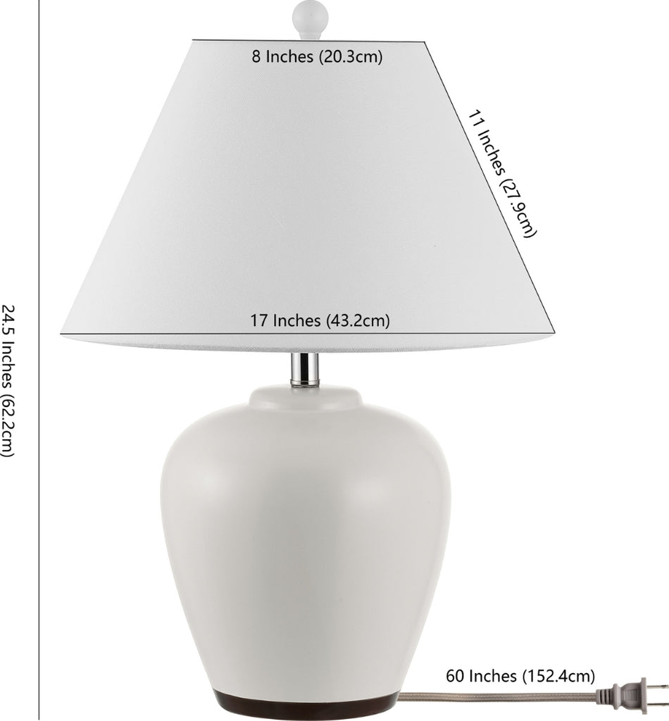 Safavieh Etren TBL4386A Ivory Lamp main image