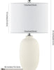 Safavieh Zema TBL4388A Ivory Lamp main image