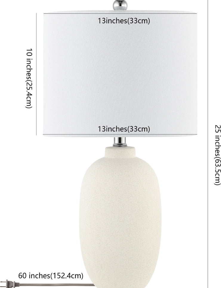 Safavieh Zema TBL4388A Ivory Lamp main image