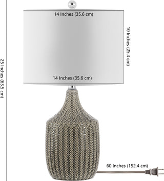 Safavieh Secia TBL4389A Grey Lamp main image