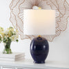 Safavieh Liney TBL4395A Blue Lamp Room Scene On Feature
