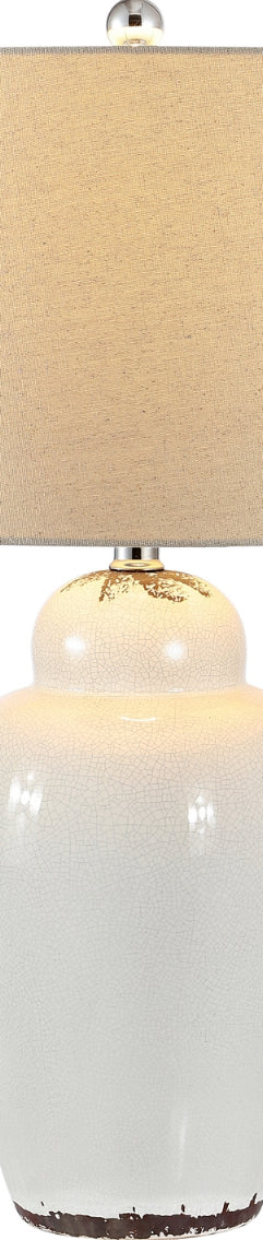 Safavieh Emerly TBL4398A Antique White Lamp Main On